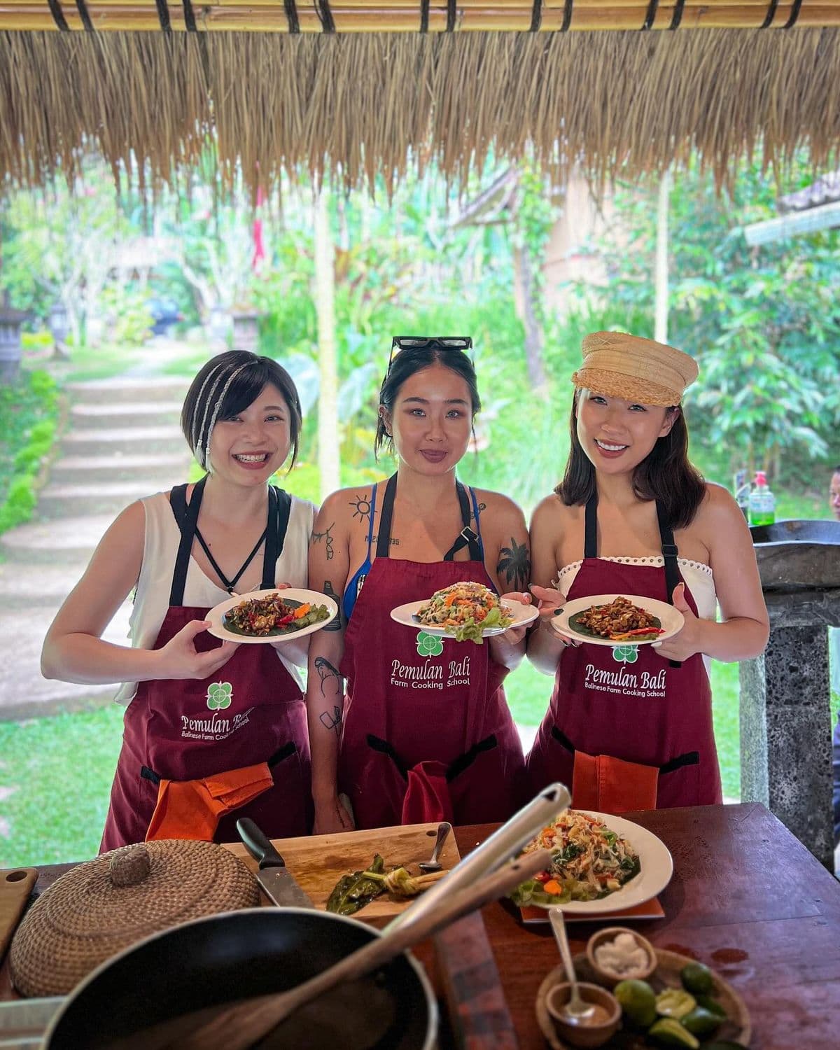 Bali Cooking Class Tour is a fun cultural experience where you learn to cook authentic Balinese dishes with local chefs using fresh ingredients, followed by enjoying the meals you prepare.