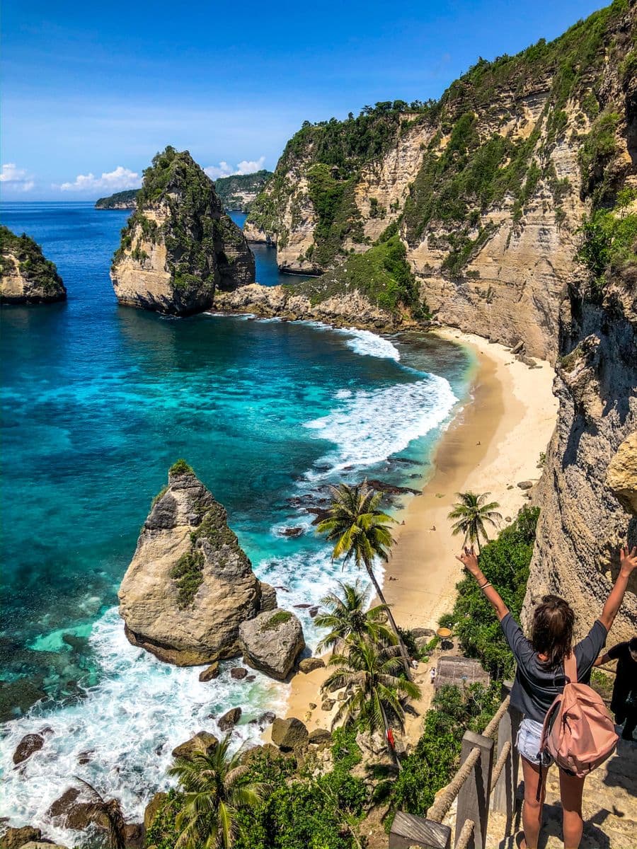 Diamond Beach Nusa Penida is one of the most breathtaking beaches on the island