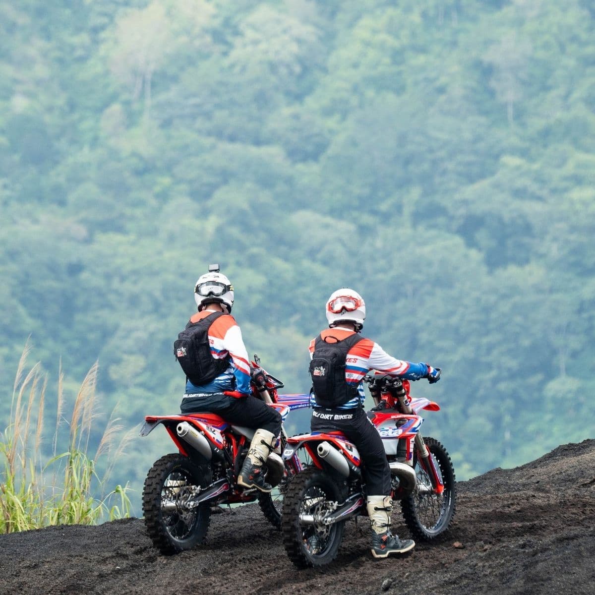 Bali Dirt Bikes At Kintamani Volcano Mountain 