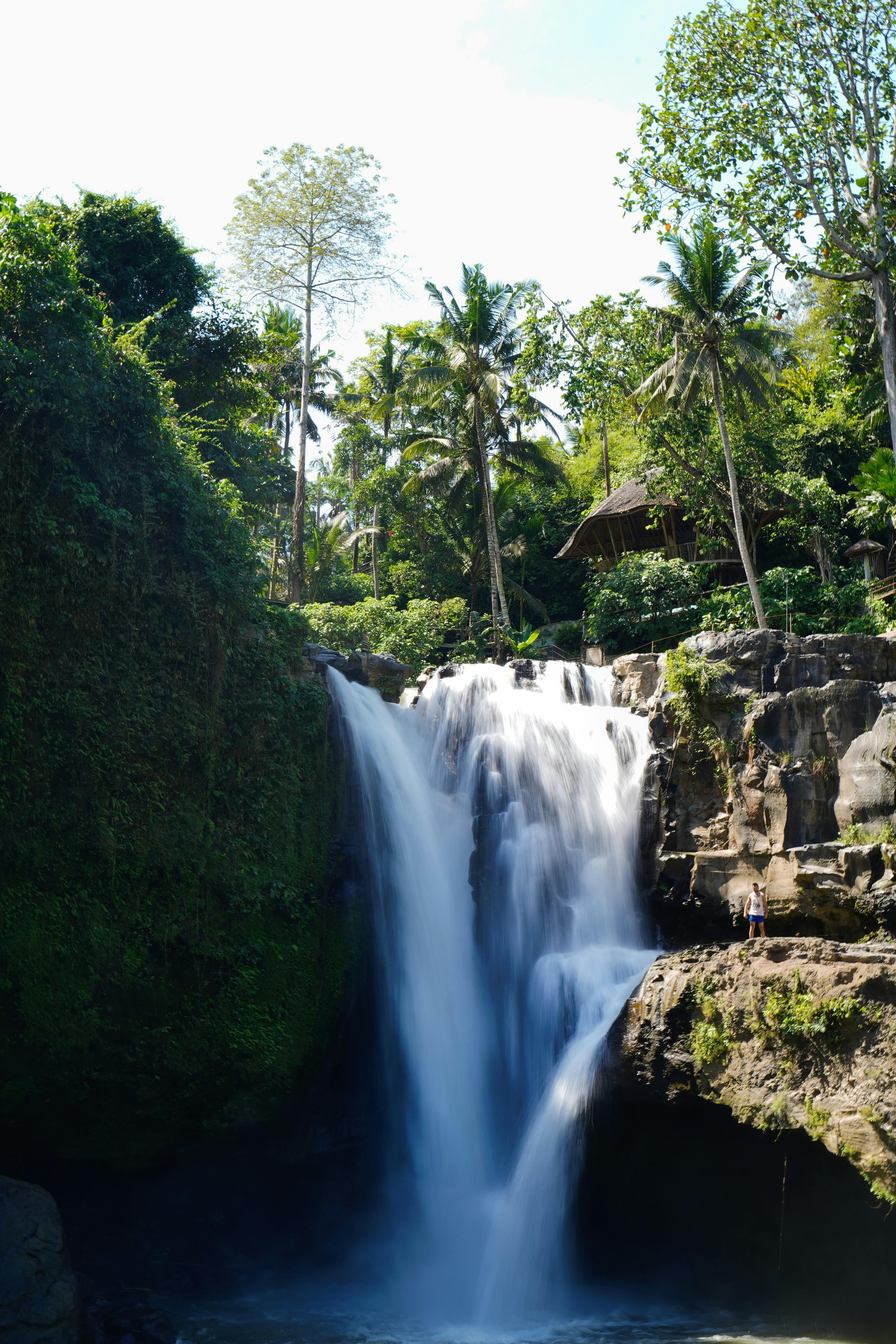 The waterfall offers stunning views and a peaceful atmosphere perfect for nature lovers.