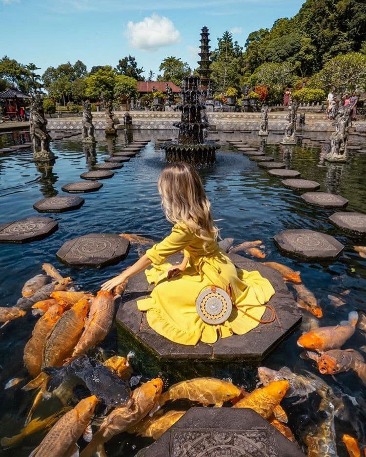 irta Gangga Park is a park with a large pond, built by the king Karangasem in ancient times, which was used as a bathing place and recreation for the royal family