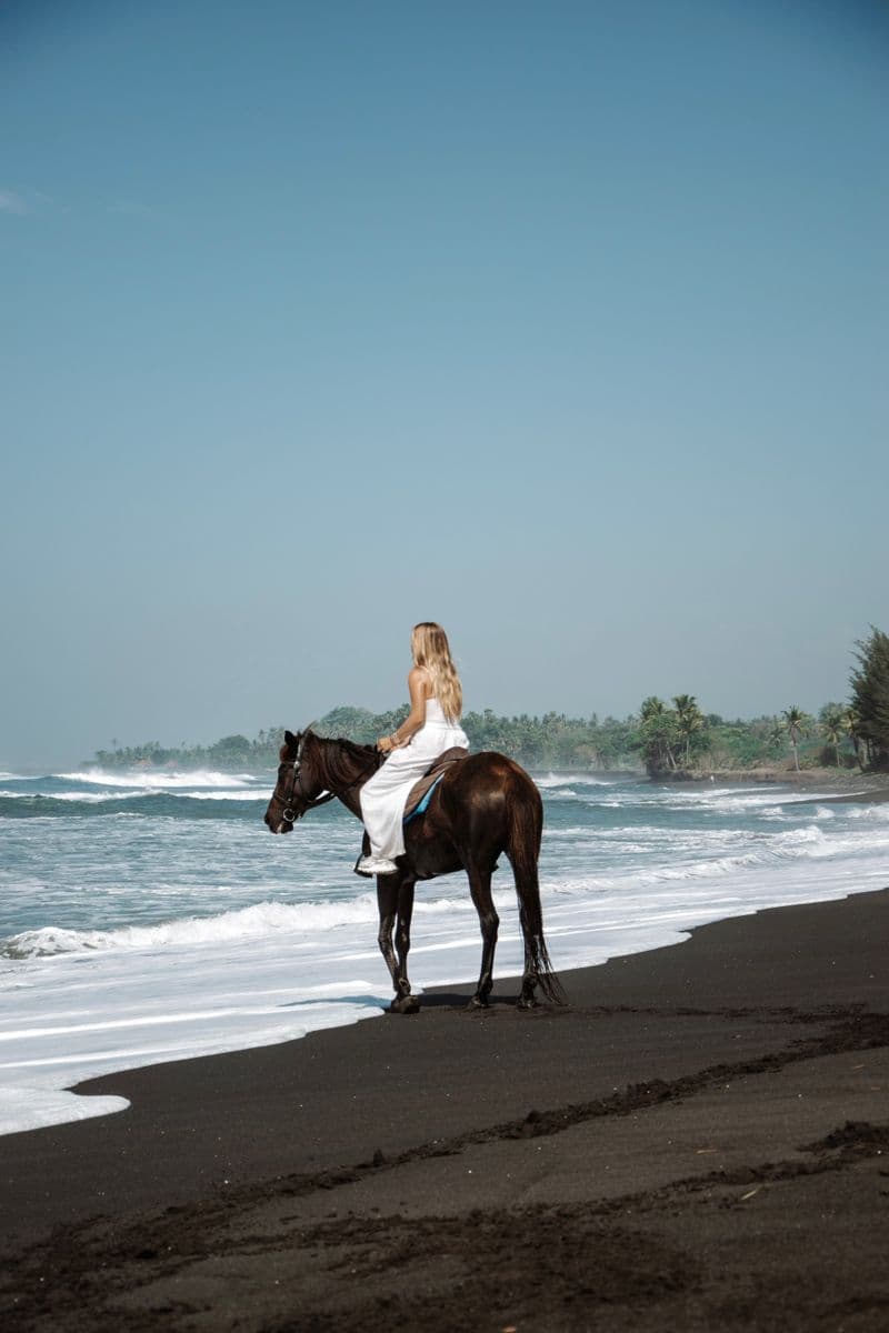 Enjoy a relaxing one-hour horseback riding experience through Bali’s beautiful natural scenery Enjoy a relaxing one-hour horseback riding experience through Bali’s beautiful natural scenery
